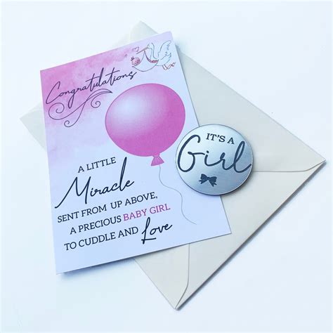 Its A Boy New Baby Pocket Token And Card Keepsake Engraved Etsy