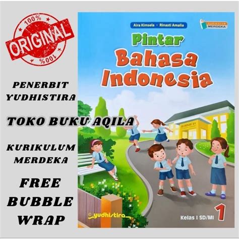 Jual Buku Pintar Bahasa Indonesia Kelas 1 2 4 5 SD MI Yudhistira