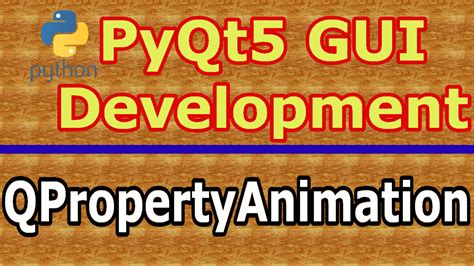 Pyqt5 Creating Animation With Qpropertyanimation Code Loop