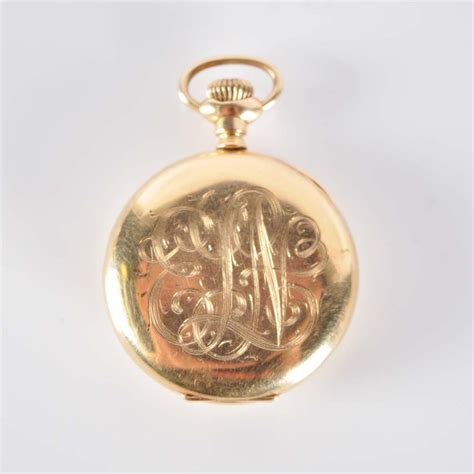 Antique 1882 14k Gold Filled Lady Elgin Pocket Watch Ebth