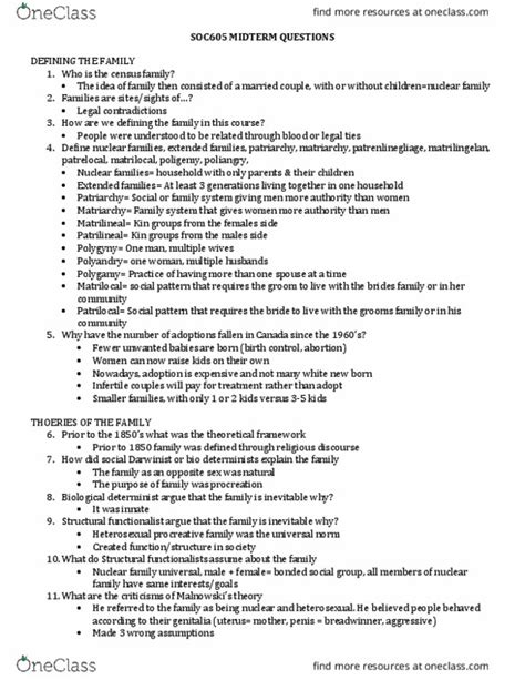 Soc Study Guide Fall Midterm Socialist Feminism