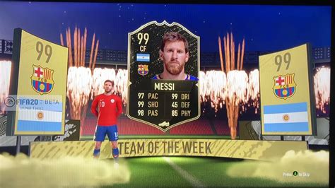 Fifa 20 Pack Opening Messi In A Pack All New Animations Youtube