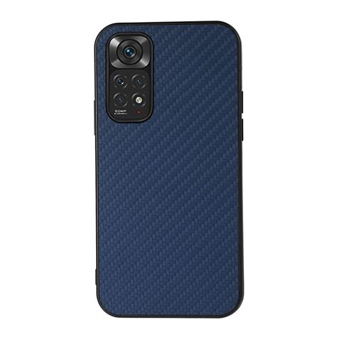 Xiaomi Redmi Note 11 Note 11s Θήκη Μπλε Accurate Hole Carbon Fiber