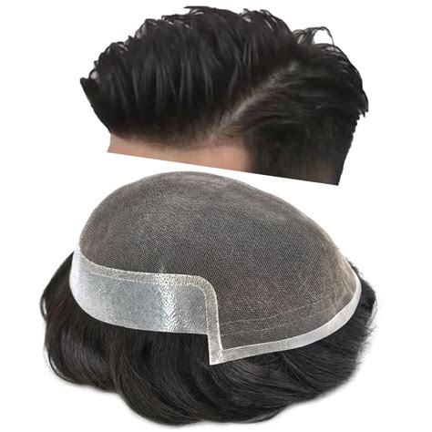 Amazon Toupee For Men Hair Replacement System Swiss Lace With Pu