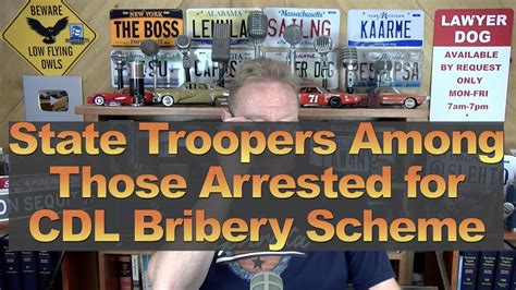 State Troopers Among Those Arrested In Cdl Bribery Scheme Youtube