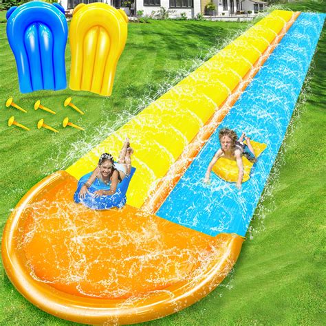 30 Ft Extra Long Slip Water Slide With Sprinkler Heavy