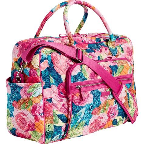 Vera Bradley Iconic Weekender Travel Bag Superbloom Satchels