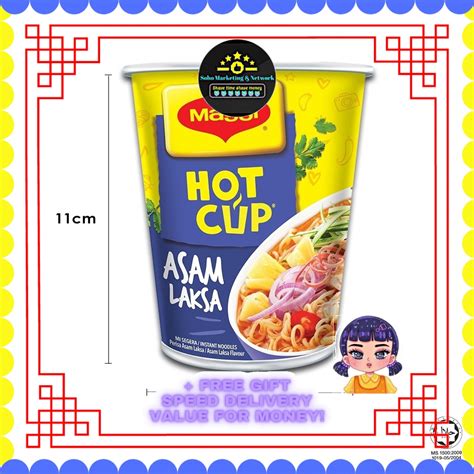 SM Maggi Hot Cup Instant Noodle Asam Laksa 60g Shopee Malaysia