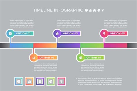 Ilustracion De Linea De Tiempo Del Vector Infografia De Linea De Tiempo