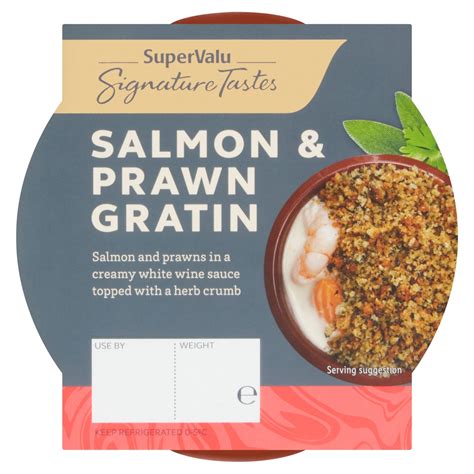 SuperValu Sig Taste Salmon Prawns White Wine Sauce In Crumb 180 G