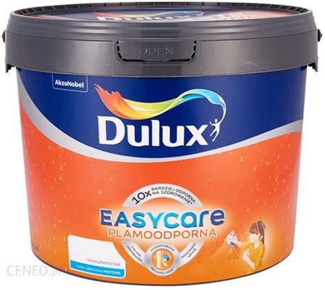 Farba Dulux Farba Easycare Nieskazitelna Biel 10l Opinie I Ceny Na