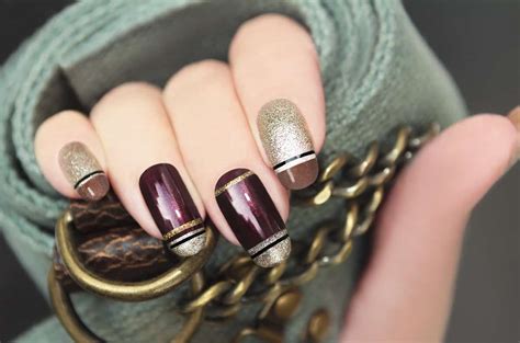 Top 15 Easy Red And Gold Nail Designs Tattooed Martha