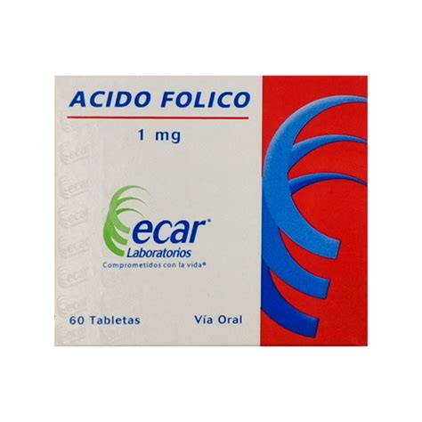 ACIDO FOLICO 1MG BLÍSTER X 10 TAB ECAR Forever Young