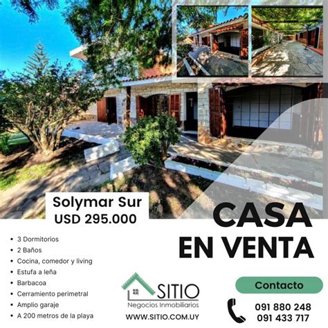 Casa En Venta Solymar Sur Casas En Venta En Solymar Ciudad De La