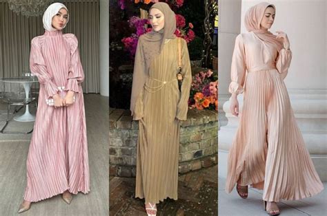 Tren Baju Lebaran 2024 Inspirasi Dress Plisket Yang Banyak Diminati Stylo