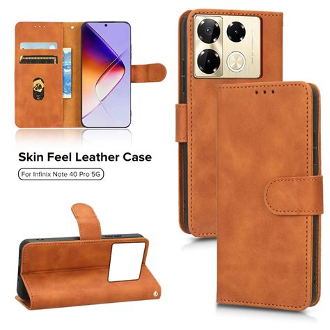 Note40pro 5g 4g Case Book Style Wallet Flip Leather Cover For Infinix Note 40 Pro 5g