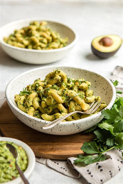 Avocado Pesto Pasta Vegan And Gluten Free From My Bowl