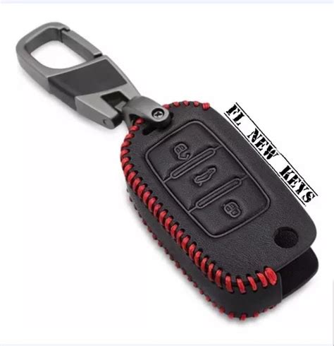 Funda De Piel Vw Para Llave Jetta Beetle Vento Passat Up Gol