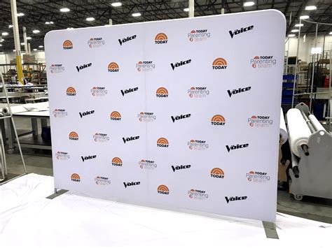 Ft Step And Repeat Tension Fabric Media Backdrop