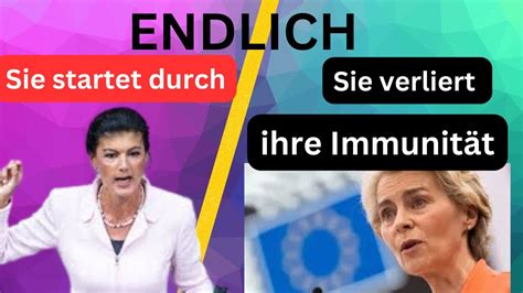 Von Der Leyen Wird Angeklagt Wagenknecht Gründet Partei Youtube