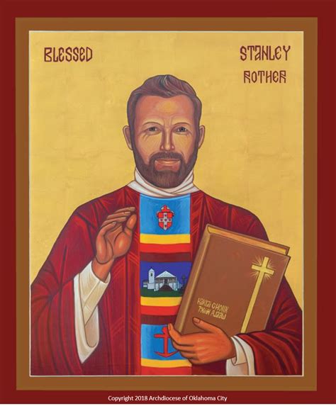 Blessed Stanley Icon Print Stanley Rother Store