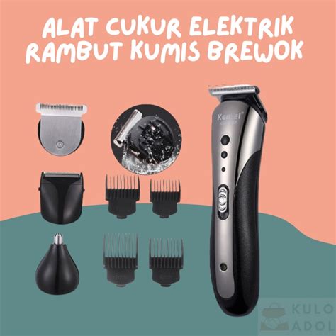 Jual Alat Cukur Elektrik Bisa Dicharge Kemei Trimmer Rambut Kumis