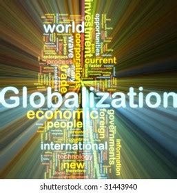 Word Cloud Tags Concept Illustration Globalization Stock Illustration