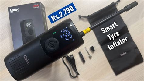 Qubo Smart Tyre Inflator Unboxing Tyre Inflator For Car Bike At Rs