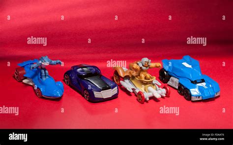 Hot Wheels Toy Cars 2010 Battle Force 5 Stock Photo Alamy