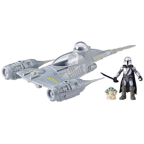 Buy Star Wars Mission Fleet Mando S N Starfighter Grogu