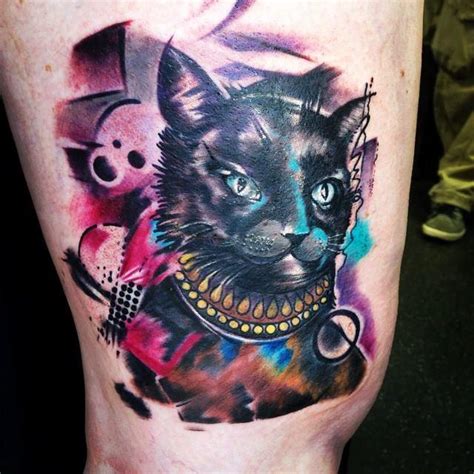 Abstract Cat by Marco Ventura: TattooNOW