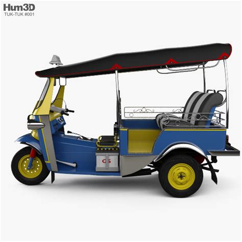 Tuk Tuk Thailand Auto Rickshaw 1980 3d Model Download Atv On