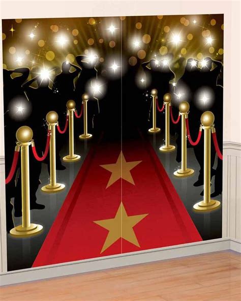 Hollywood Red Carpet Paparazzi Backdrop Hollywood Party Decorations