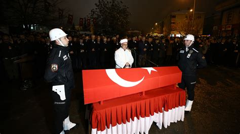 Şişli deki kazada şehit düşen polis memuru Furkan Bor son yolculuğuna