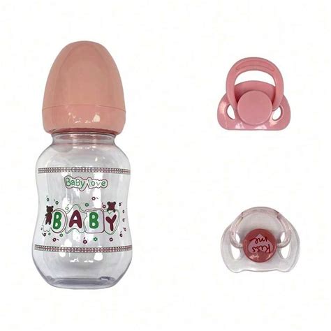 Bettie Doll Head Feeding Bottle And Magnetic Pacifiers Use For