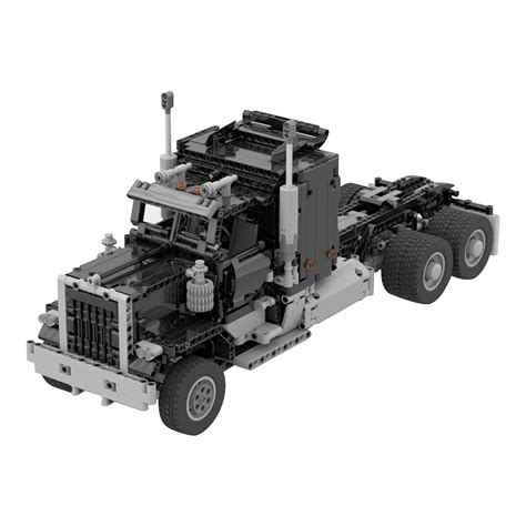 Lego Technic Model Custom Long Haul Truck Moc Custombricks Moc