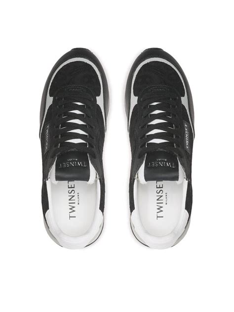 TWINSET Sneakersy 231TCP040 Czarny Modivo Pl