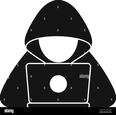 Cyber hacker icono Simple ilustración de cyber hacker icono