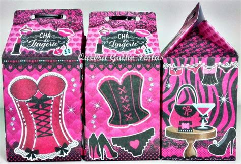 Caixa Milk Chá de Lingerie Lembrancinhas Elo