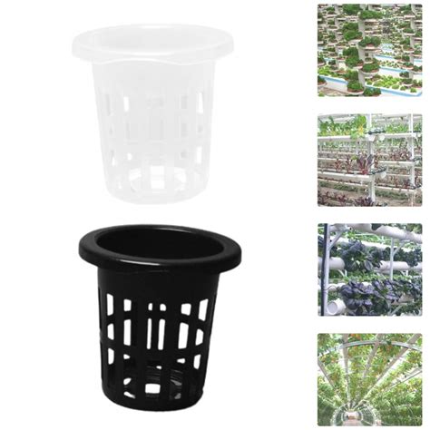 Planting Baskets Hydroponic Net Cup Planting Plastic 50pcs Colonization