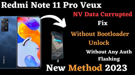 Redmi Note 11 Pro 5g Veux Nvdata Currupted Fix Without Auth And Bootloader Unlockauto Restart