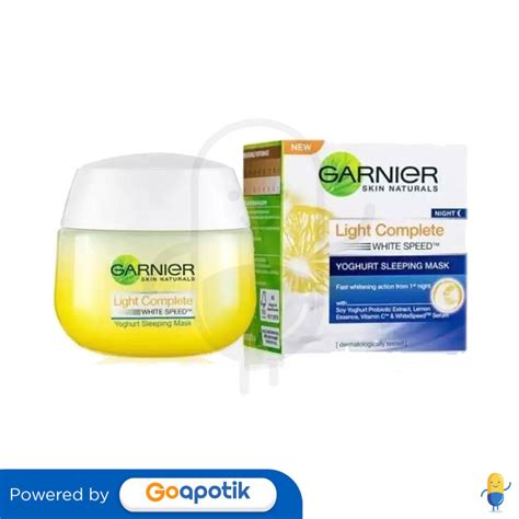 Garnier Night Light Complete White Speed Yoghurt Sleeping Mask Pot