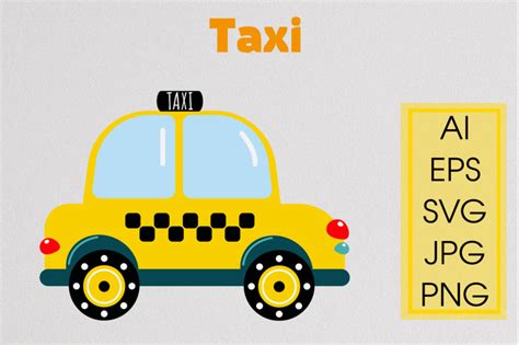 Taxi Svg By Helgakov Thehungryjpeg