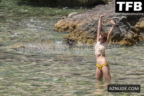 Emma Watson Displays Her Nude Tits On The Beach In Ibiza AZNude