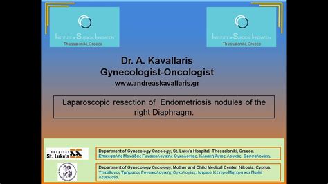 Laparoscopic Resection Of Diaphragmatic Endometriosis Youtube