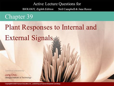 Plant Responses To Internal And External Signals Ppt Download