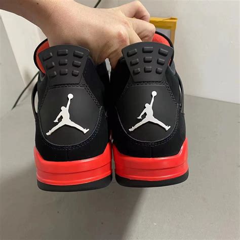 Qc Jordan 4 Retro Red Thunder Rrepsneakers