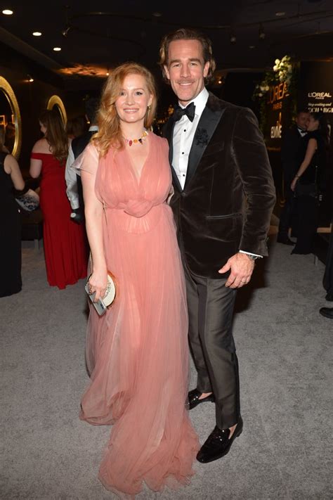 Pictured: Kimberly Brook and James Van Der Beek | Best Golden Globes Afterparty Pictures 2019 ...