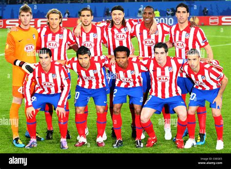 Atletico madrid players from left hi-res stock photography and images ...