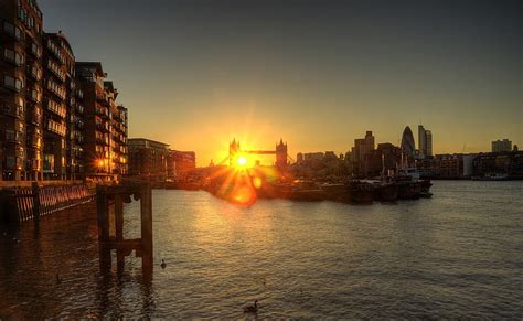 Tower Bridge Sunset HDR fotografía de la ciudad Europa Reino Unido